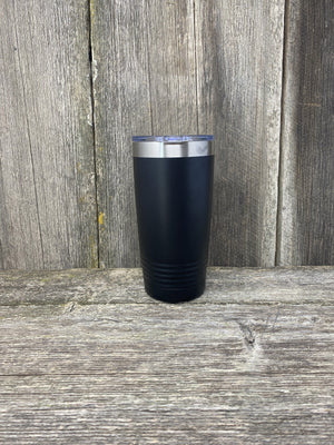 BUGLING ELK BLACK 20 OZ ENGRAVED TUMBLER Tumbler Hells Canyon Designs