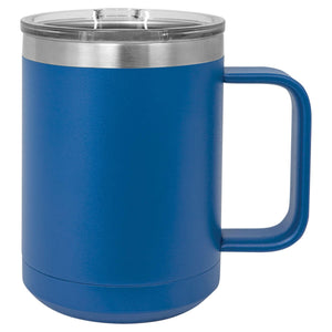 CAMP STYLE COFFEE CUPS 15 oz Coffee Mugs Hells Canyon Designs Navy Blue