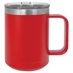 CAMP STYLE COFFEE CUPS 15 oz Coffee Mugs Hells Canyon Designs Red