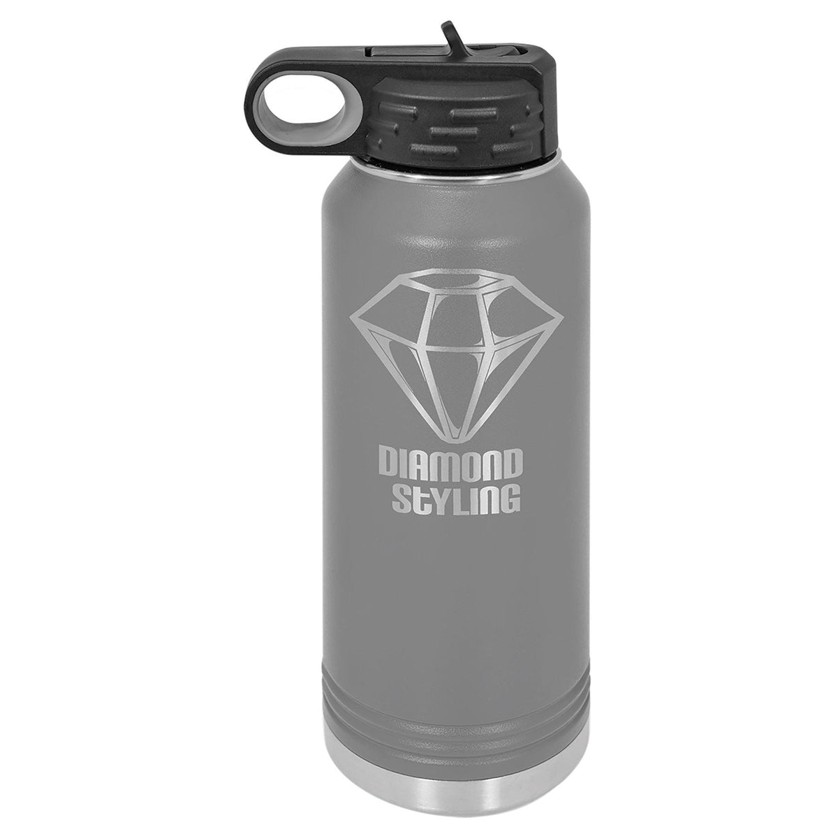 ONE DOZEN 32OZ WATER BOTTLES Water Bottles Hells Canyon Designs Dark Grey