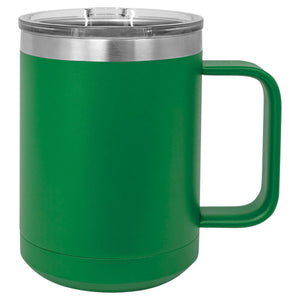 CAMP STYLE COFFEE CUPS 15 oz Coffee Mugs Hells Canyon Designs Green 