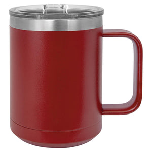 CAMP STYLE COFFEE CUPS 15 oz Coffee Mugs Hells Canyon Designs Maroon 