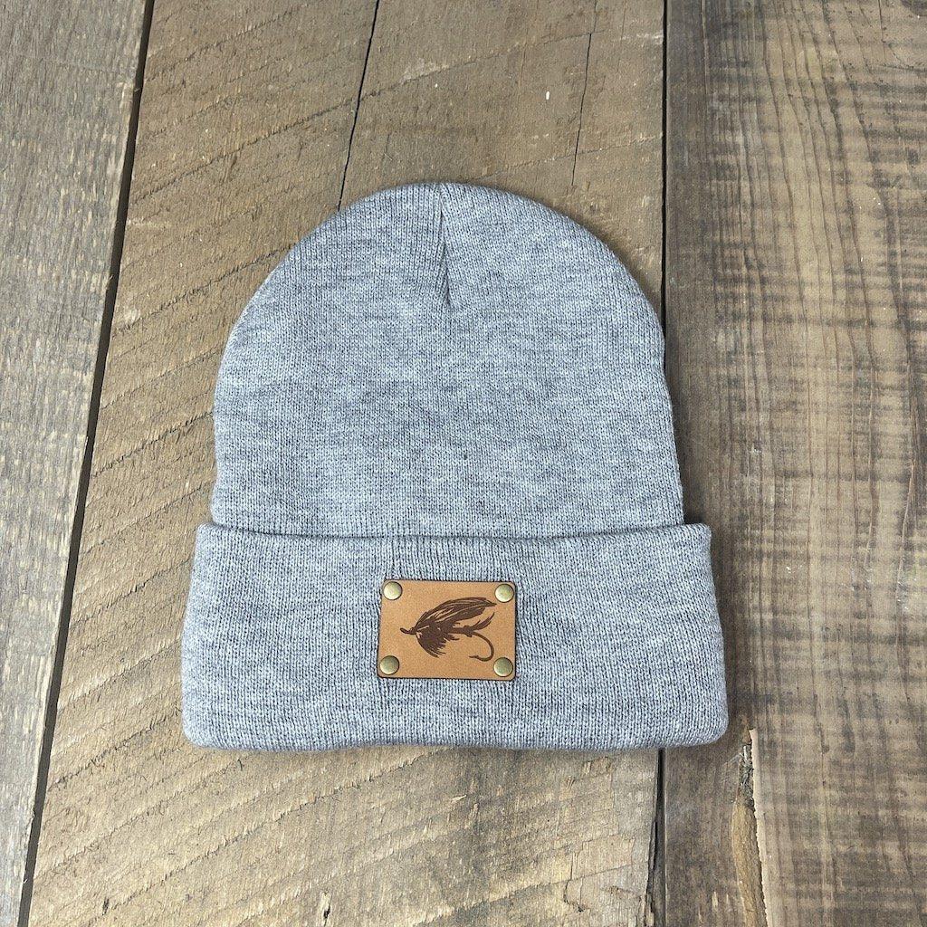 STEELHEAD FLY CUFFED BEANIE | YUPOONG 1501KC Hells Canyon Designs # Heather 