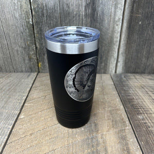 WILD TURKEY BLACK 20 OZ ENGRAVED TUMBLER Tumbler Hells Canyon Designs 